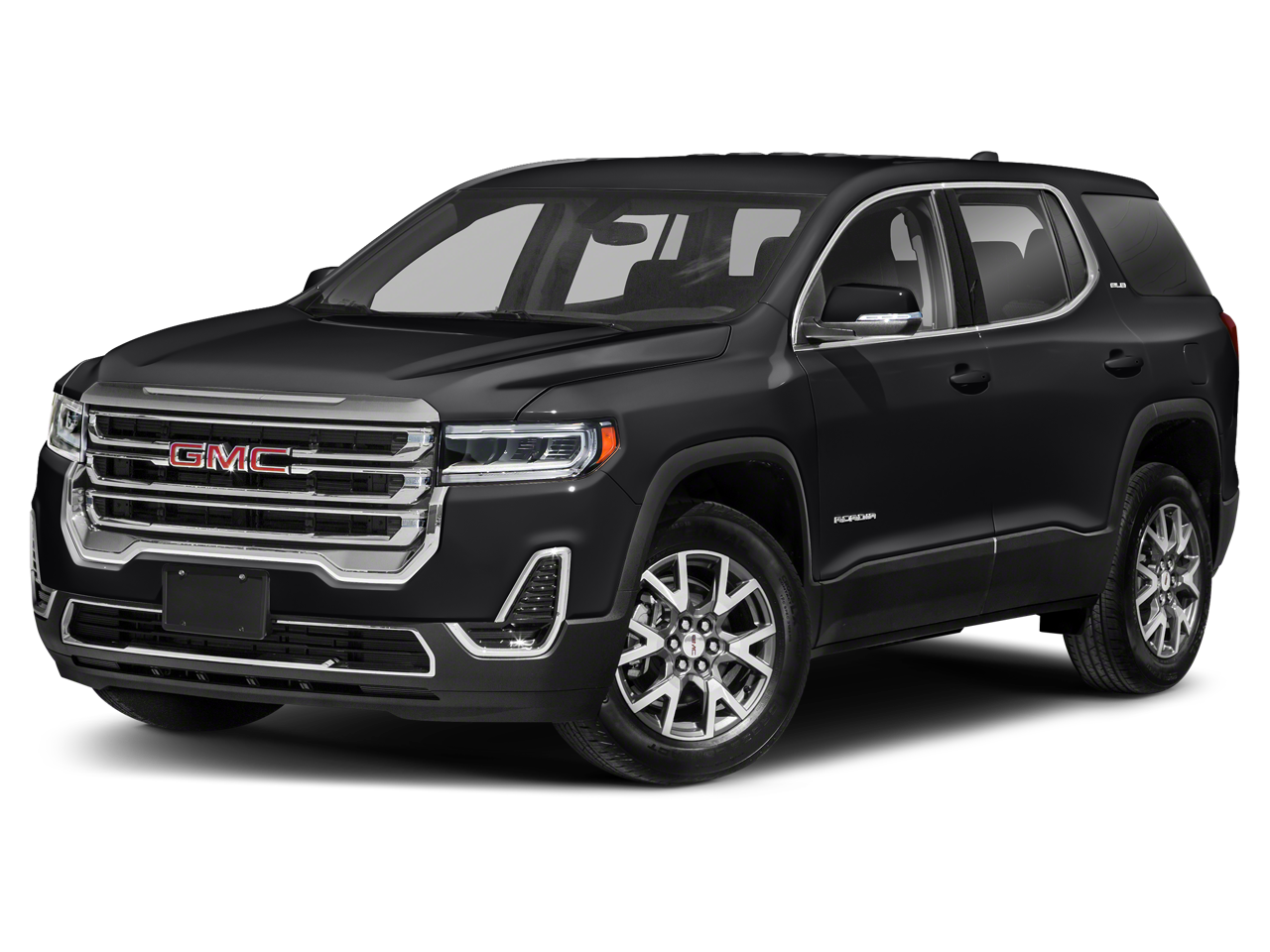 2022 GMC Acadia SLE in Cayenne Red Tintcoat — front three-quarter view