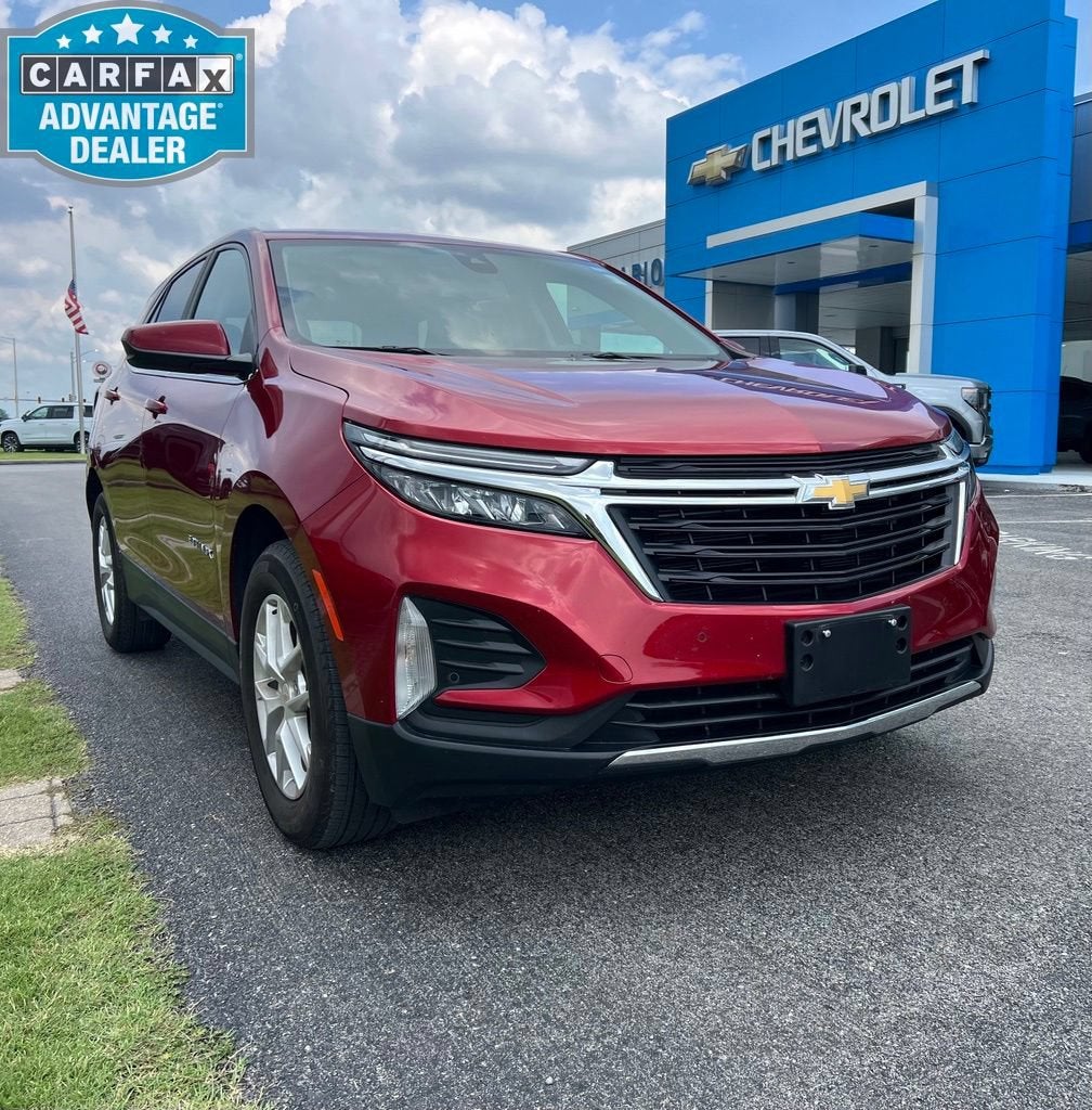 2023 Chevrolet Equinox LT in Radiant Red Tintcoat — front three-quarter view