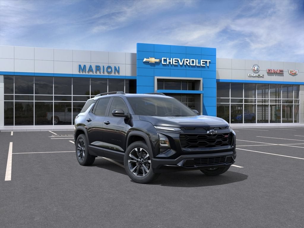 2027 Chevrolet Equinox FWD RS in Mosaic Black Metallic — front three-quarter view