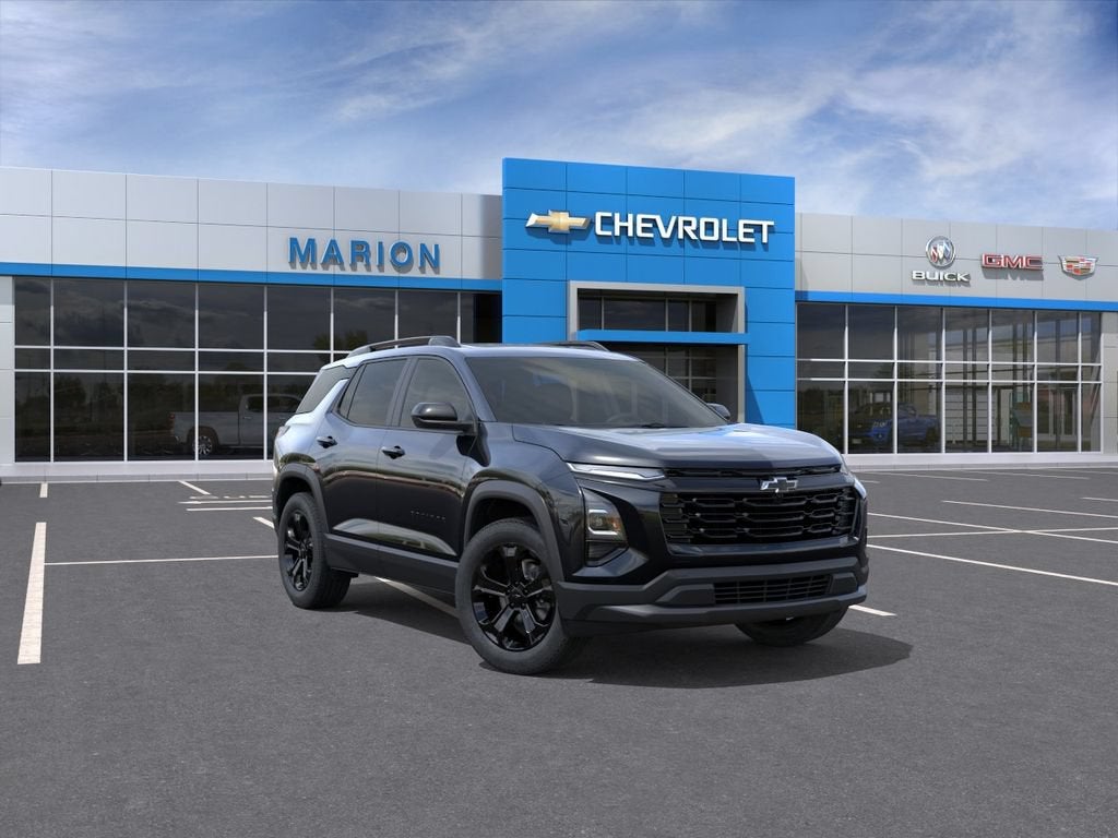 2027 Chevrolet Equinox LT in Mosaic Black Metallic — front three-quarter view
