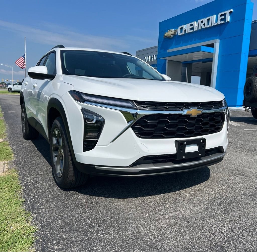 2026 Chevrolet Trax LT in Summit White — front three-quarter view