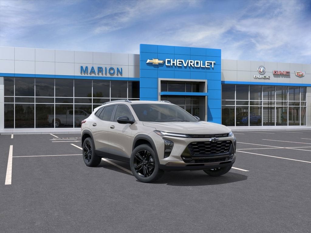 2026 Chevrolet Trax ACTIV in White Sands — front three-quarter view