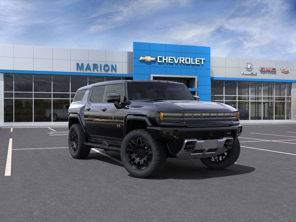 2025 GMC HUMMER EV SUV 2X in Void Black — front three-quarter view