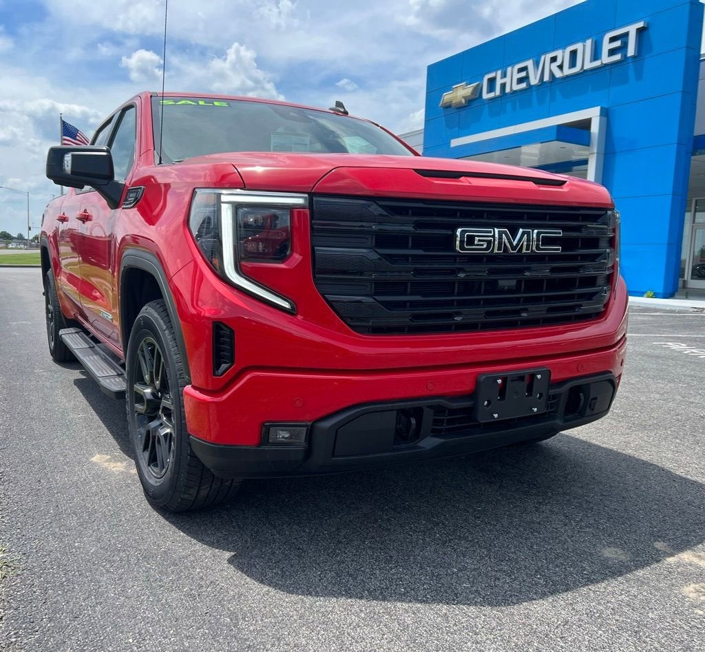 2026 GMC Sierra 1500 Elevation in Cardinal Red — front three-quarter view