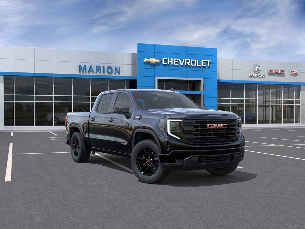 2026 GMC Sierra 1500 Elevation in Onyx Black — front three-quarter view