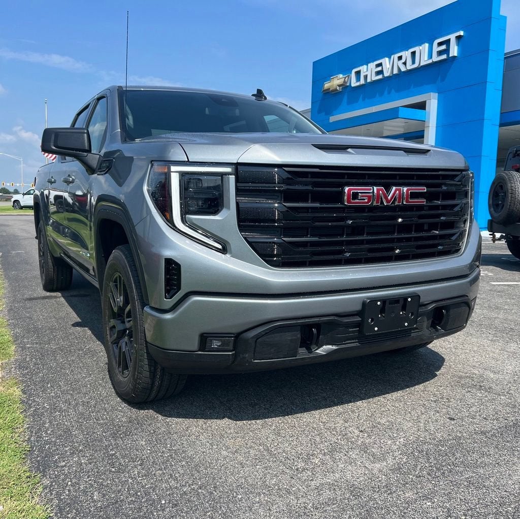 2026 GMC Sierra 1500 Elevation in Sterling Metallic — front three-quarter view