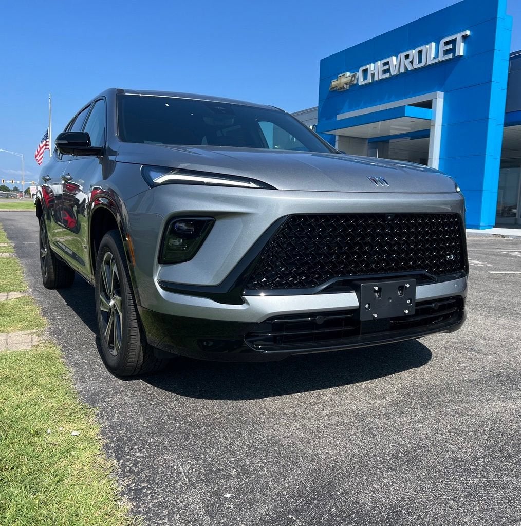 2026 Buick Enclave Sport Touring in Moonstone Gray Metallic — front three-quarter view